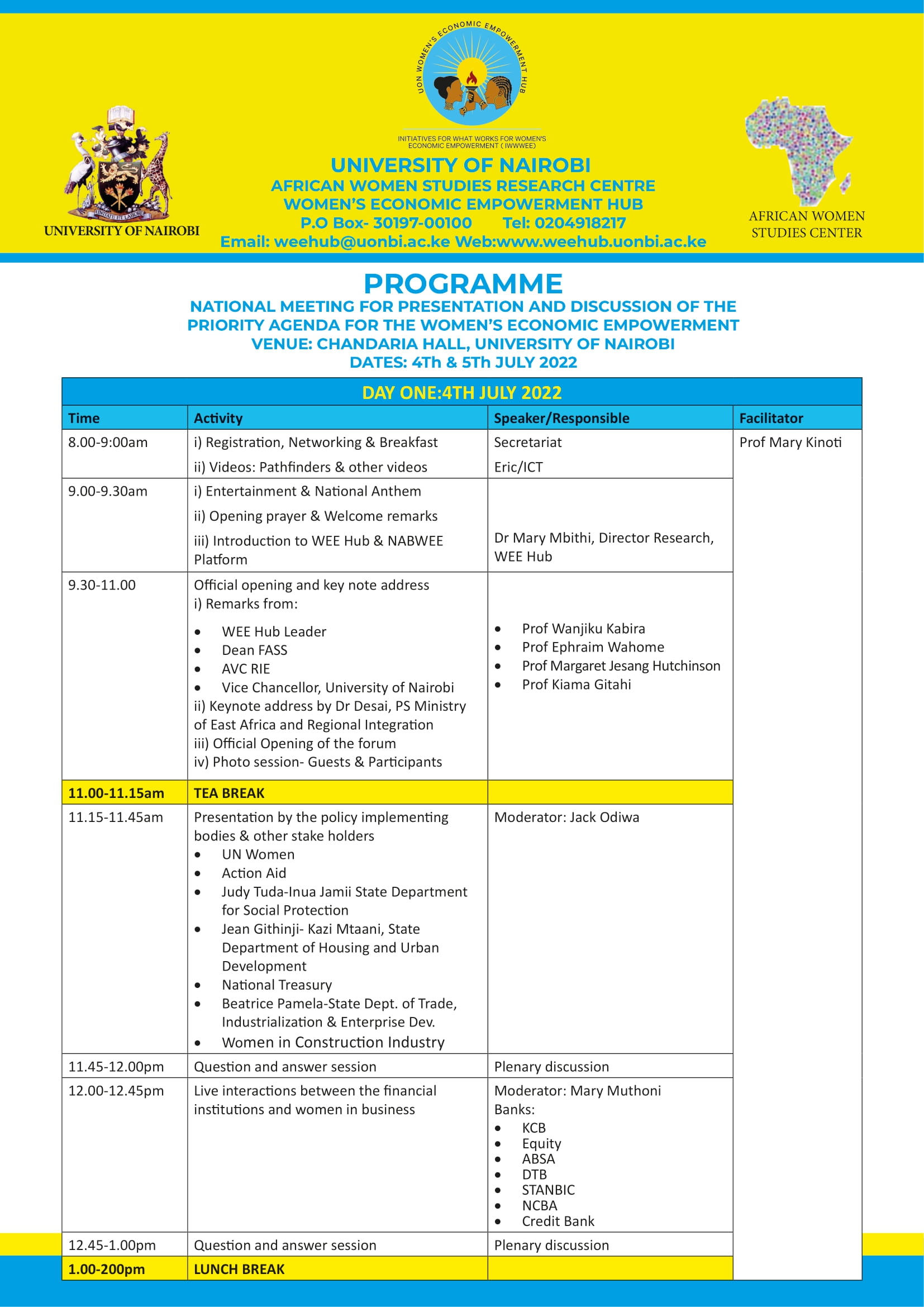 PROGRAMME
