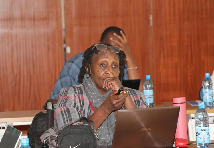 Dr. Dorothy Njiraine makes presentation on Knowledge Management and Communication