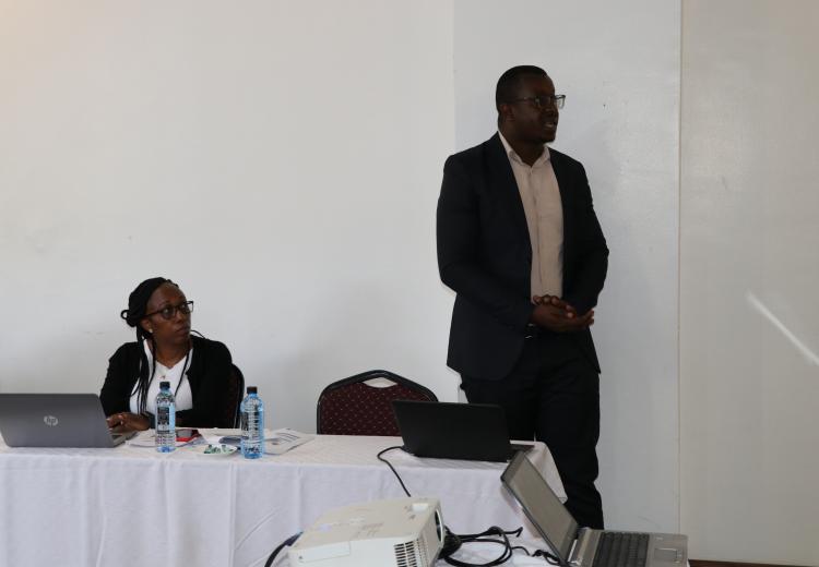 Mr. Duncan Kichamu makes presentation on AGPO report