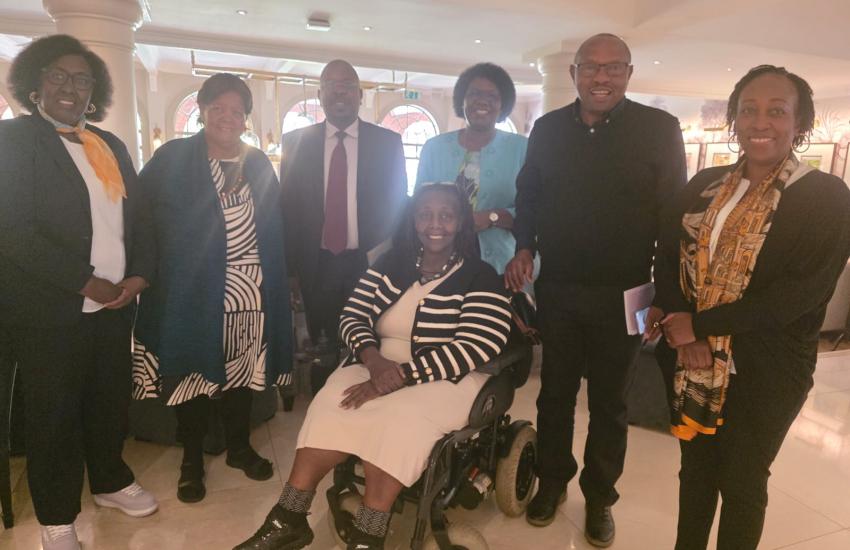 Group photo of Prof Kabira and her team