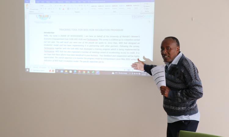 Dr. Samuel Wakibi leads training session ahead of monitoring exercise