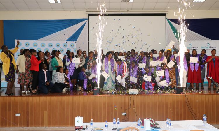 Graduates of the WBI program pose for a group photo