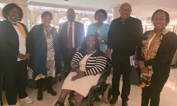 Group photo of Prof Kabira and her team