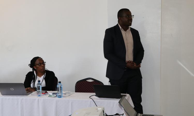Mr. Duncan Kichamu makes presentation on AGPO report