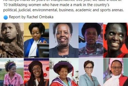 Other women mentioned in the Africa Report article 