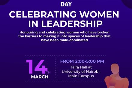 Celebrating Women in Leadership flier