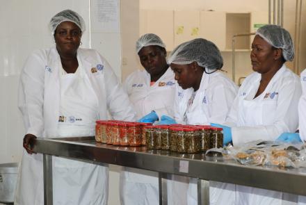 Members of Kisumu small fish traders group during technology training at KIRDI Kisumu