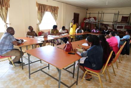 Focus group discussion with women in Mwala 