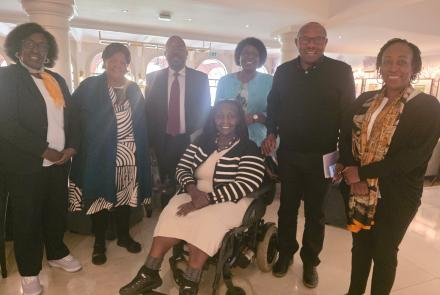 Group photo of Prof Kabira and her team